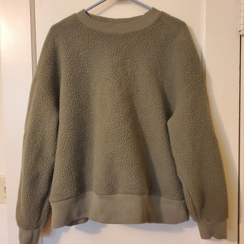 EVERLANE ReNew Teddy Oversized Crew Neck